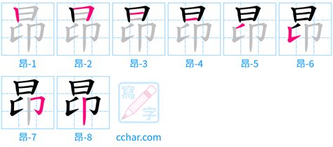 昂 meaning